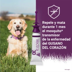 Pipetas 3D Solución Spot-On Para Perros De Más De 40kg -Productos Para Perros 04 vectra Repele Mata mosquito 63bd47bdb9548