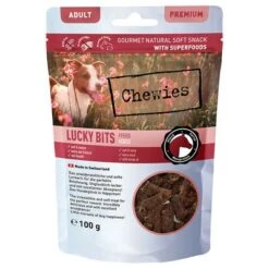Chewies Lucky Bits - Pack Mixto -Productos Para Perros 044883 chw luckybits adult pferd 100g front 72dpi 1500px 4