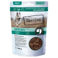 Chewies Lucky Bits - Pack Mixto -Productos Para Perros 044890 chw luckybits adult strauss 100g front 72dpi 1500px 0