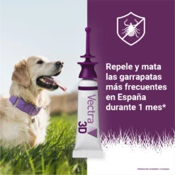 Pipetas 3D Solución Spot-On Para Perros De 4-10kg -Productos Para Perros 05 vectra Repele Mata Garrapatas 63bd46bd6566d