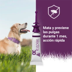 Pipetas 3D Solución Spot-On Para Perros De Más De 40kg -Productos Para Perros 07 vectra Mata Previene pulgas 63bd47bf4acfe