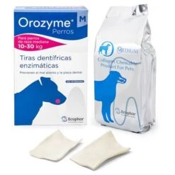 Orozyme Tiras Dentífricas Para Perros -Productos Para Perros 104410 pla orozyme strips mediumdogs hs 01 0