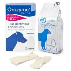 Orozyme Tiras Dentífricas Para Perros -Productos Para Perros 104519 pla orozyme strips largedogs hs 01 1