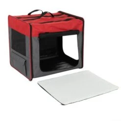 Caseta Plegable First Class Basic Roja -Productos Para Perros 109203 transporthuette fg 9932 0