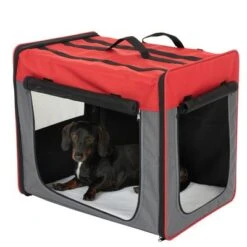 Caseta Plegable First Class Basic Roja -Productos Para Perros 109203 transporthuette fg 9945 9