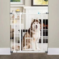 Barrera Carlson Pet Gate Extra Alta Con Puerta Gatera