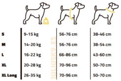 Julius K9 Arnés IDC Longwalk Neón -Productos Para Perros 172390 guia de tallas de idc longwalk tallas s a 2xl 3 3