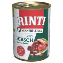 Pack Ahorro: Rinti Kennerfleisch 12 X 400 G -Productos Para Perros 173102 pla bilder rinti kennerfleisch hirsch 400g hs 01 7