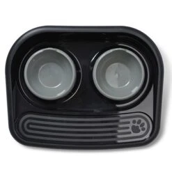 Comedero Doble Savic Butler Happy Planet Para Mascotas