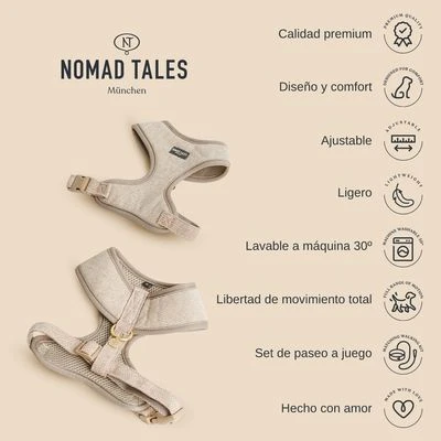 Arnés Nomad Tales Calma Burdeos Para Perros 5 Arnés Nomad Tales Calma Burdeos Para Perros - Imagen 3