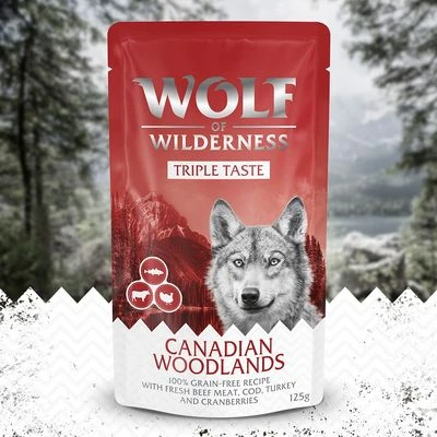 Wolf Of Wilderness Triple Taste 12 X 125 G 3 Wolf Of Wilderness Triple Taste 12 X 125 G