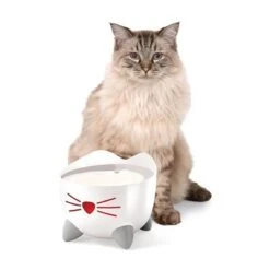 Bebedero Fuente Catit PIXI De Acero -Productos Para Perros 203608 hagencontainer catitpixi trinkbrunnen edelstahl 2 5l hs 08 1