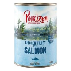 Purizon Adult 6 X 400 G Comida Húmeda Sin Cereales Para Perros -Productos Para Perros 209097 pla purizon lachs 400 g 1