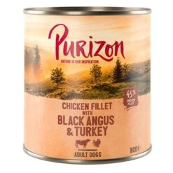 Purizon Adult 12 X 800 G Comida Húmeda Sin Cereales Para Perros -Productos Para Perros 209099 pla purizon black angus 800g 5