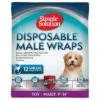 Simple Solution Pañal Desechable Para Perros Macho -Productos Para Perros 265897 pla simplesolution disposable male wrap xsmall hs 01 2