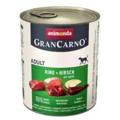 Animonda GranCarno Original Adult 12 X 800 G - Pack Ahorro -Productos Para Perros 27991 pla animonda grancarno rinduhirschapfel 800g 0