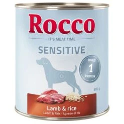 Rocco Sensitive Pack Ahorro 24 X 800 G -Productos Para Perros 28040 pla rocco sensitive lambrice 800g hs 01 0