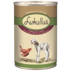 Pack Ahorro: Lukullus 24 X 400 G -Productos Para Perros 28053 pla lukullus gefluegel lamm 6 x 400 g 6
