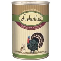 Pack Ahorro: Lukullus 24 X 400 G -Productos Para Perros 28054 pla lukullus wildkaninchen truthahn 6 x 400 g 1