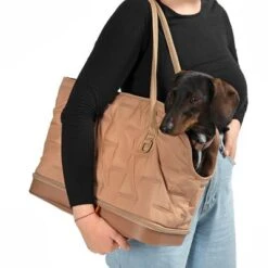 Bolso De Transporte TIAKI Premium Camello Para Mascotas -Productos Para Perros 295114 premium umhaengetasche camello fg 4518 9