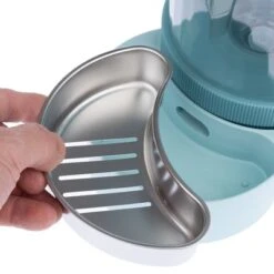 TIAKI Tolva Para Pienso Y Agua, Azul Claro Para Mascotas -Productos Para Perros 302396 tiaki wasser und futterspender fg 6114 4