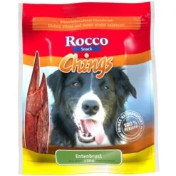Megapack Rocco Chings Originals Láminas De Carne Para Perros 15 X 250 G -Productos Para Perros 32485 PLA Rocco Chings Entenbrust 170 g 3