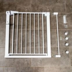 Barrera Blanca TIAKI Con 7 Cm De Extensión Para Perros 22 Barrera Blanca TIAKI Con 7 Cm De Extensión Para Perros -Productos Para Perros 334597 tiaki dog gate white fg 8223 9