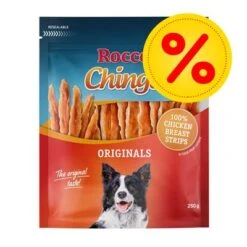 Megapack Rocco Chings Originals Láminas De Carne Para Perros 15 X 250 G