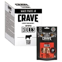 Crave Maxi High Protein Rolls Snacks Para Perros -Productos Para Perros 371398 mars crave maxi highprotein rolls rind hs 03 0