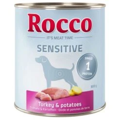 Rocco Sensitive Pack Ahorro 24 X 800 G -Productos Para Perros 38666 pla rocco sensitive turkeypotatoes 800g hs 01 9