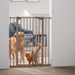 Barrera Savic Dog Barrier Con Puerta Gatera 7 Barrera Savic Dog Barrier Con Puerta Gatera -Productos Para Perros 50424 savic absperrgitter dog barrier katzentuer hs 02 7