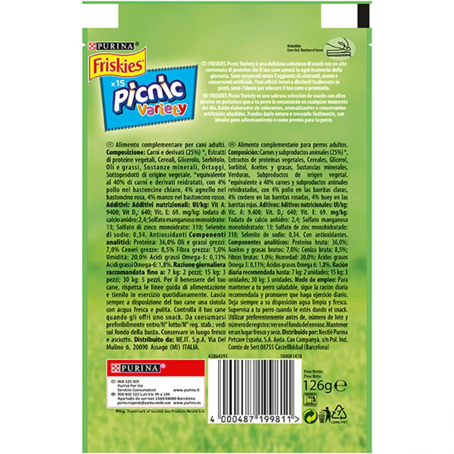 FRISKIES Pack 8 Picnic Sticks Maxi Variety 4 FRISKIES Pack 8 Picnic Sticks Maxi Variety - Imagen 2