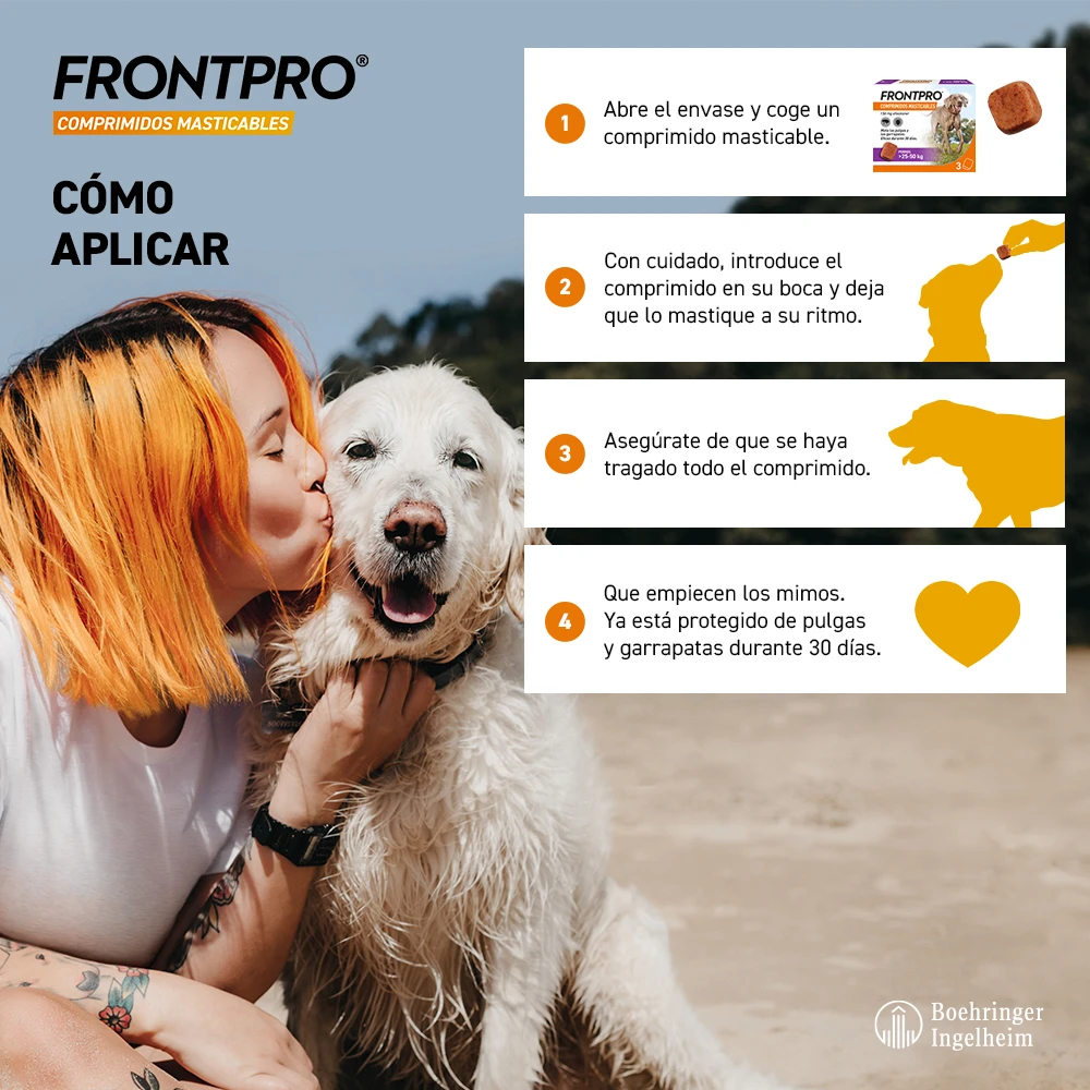 Comprimidos Masticables Antisitarios Perros De 10 A 25 Kg (68 Mg) 11 Comprimidos Masticables Antisitarios Perros De 10 A 25 Kg (68 Mg) - Imagen 9