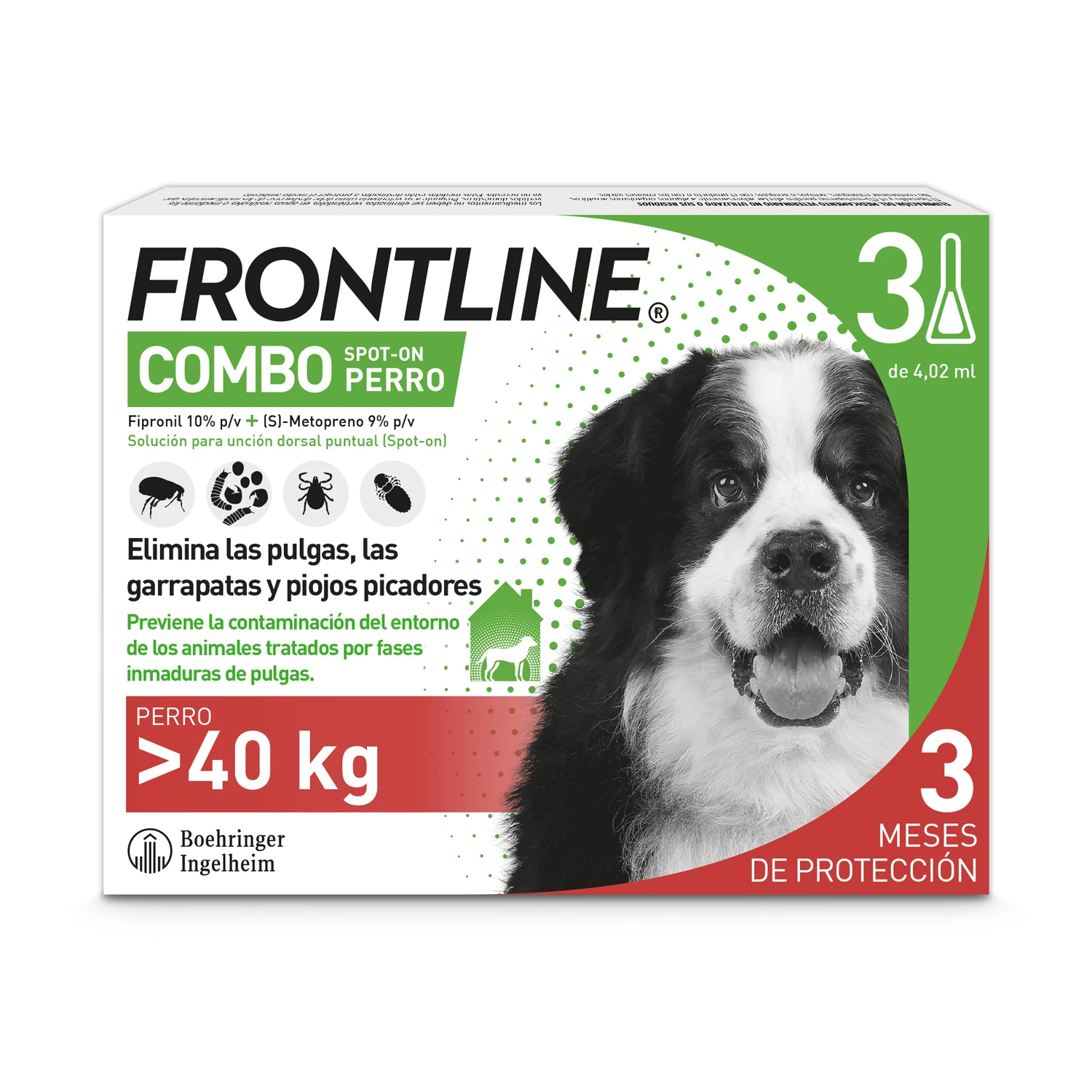 Frontline Pipetas Combo Spot-On Para Perros De 40-60 Kg 3 Frontline Pipetas Combo Spot-On Para Perros De 40-60 Kg