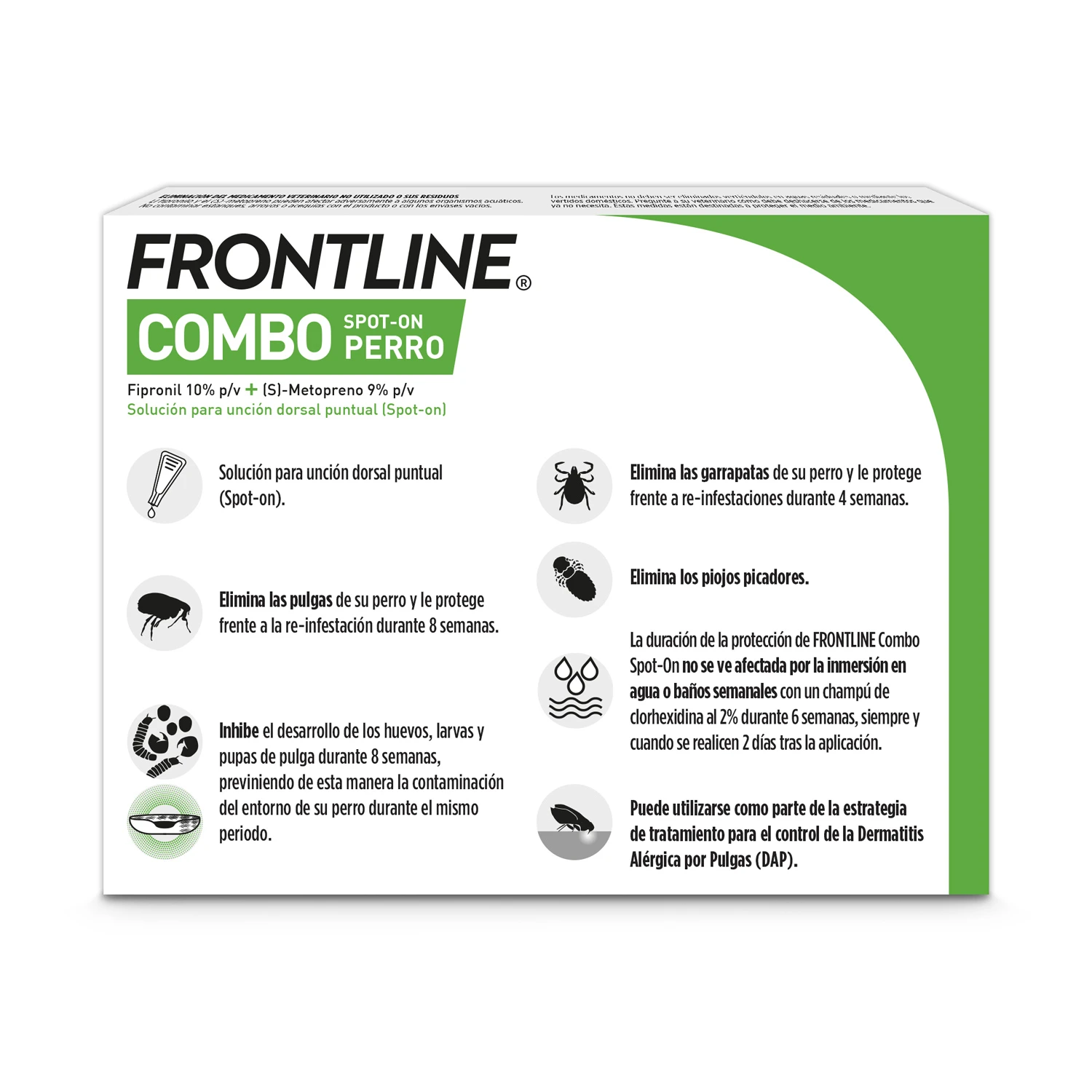 Frontline Pipetas Combo Spot-On Para Perros De 40-60 Kg 4 Frontline Pipetas Combo Spot-On Para Perros De 40-60 Kg - Imagen 2