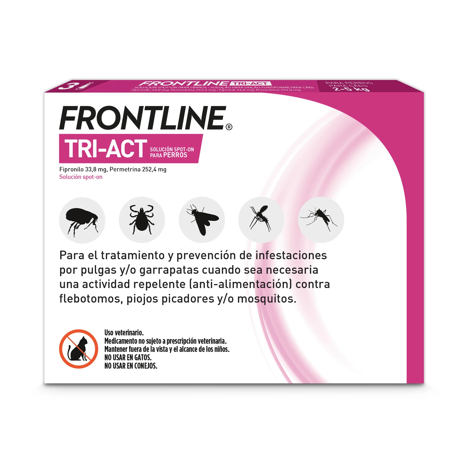 Frontline Pipetas Tri-Act Solució Spot-On Para Perros De 2-5 Kg 4 Frontline Pipetas Tri-Act Solució Spot-On Para Perros De 2-5 Kg - Imagen 2