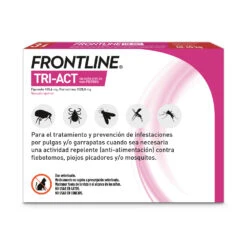 Frontline Pipetas Tri-Act Solución Spot-On Para Perros De 40-60 Kg -Productos Para Perros Pack TRI ACT 40 60Kg 3p Dorso 62724ab3c45ab