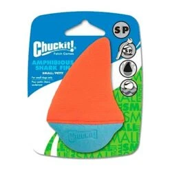 Chuckit! Aleta De Tiburón Flotante Para Perros -Productos Para Perros aleta de tiburon chuckit flotante para perros