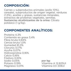 Hill's C/d Prescription Diet Urinary Care Estofado Para Perros -Productos Para Perros bk28465 ongoing ingredient panel es 9