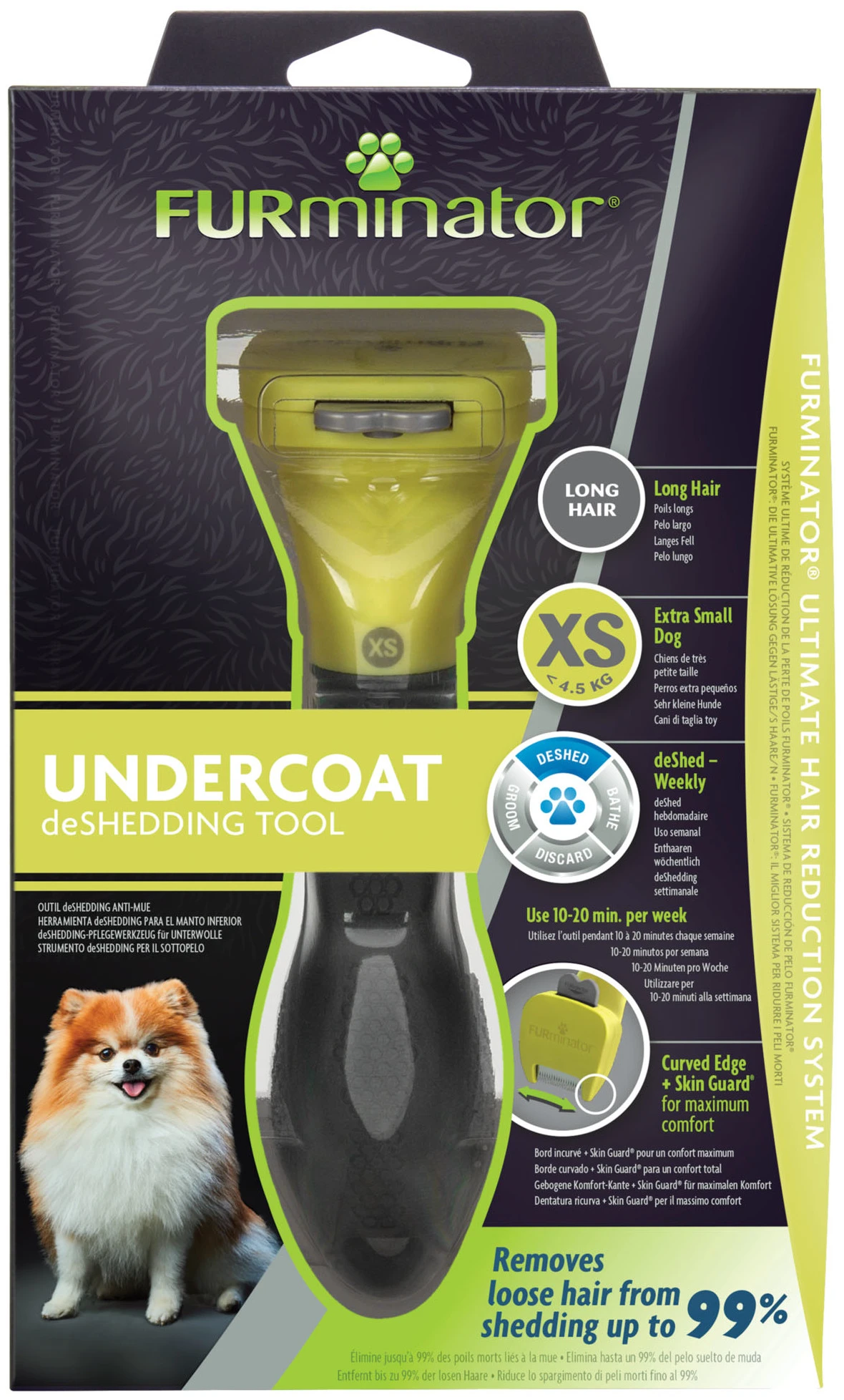 FURMINATOR Cepillo Para Perros Extra Pequeños De Pelo Largo 8 FURMINATOR Cepillo Para Perros Extra Pequeños De Pelo Largo - Imagen 6