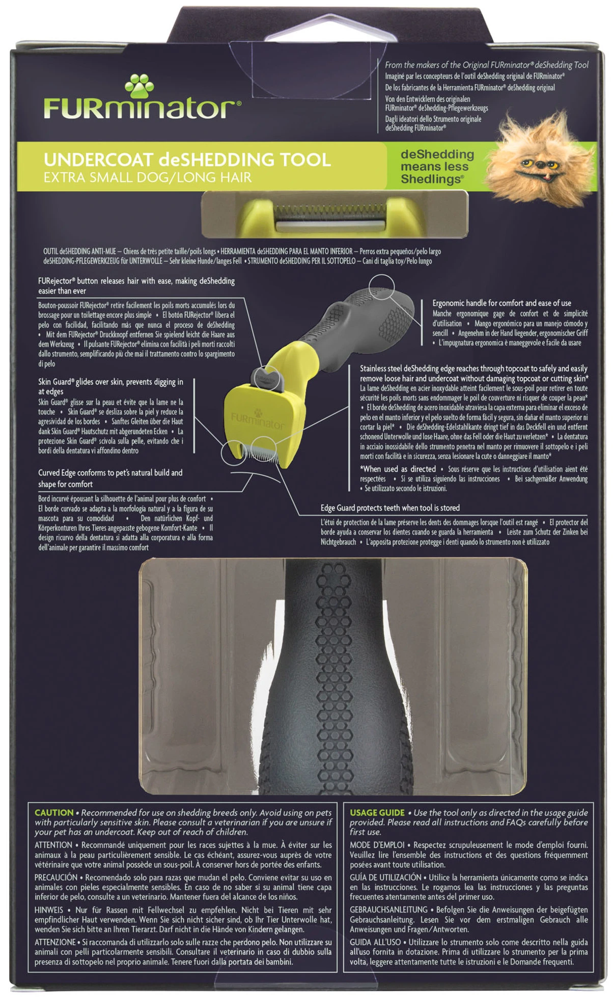 FURMINATOR Cepillo Para Perros Extra Pequeños De Pelo Largo 11 FURMINATOR Cepillo Para Perros Extra Pequeños De Pelo Largo - Imagen 9