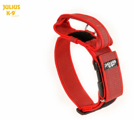 Julius K9 Collar Color & Gray IDC Con Asa Rojo 4 Julius K9 Collar Color & Gray IDC Con Asa Rojo - Imagen 2