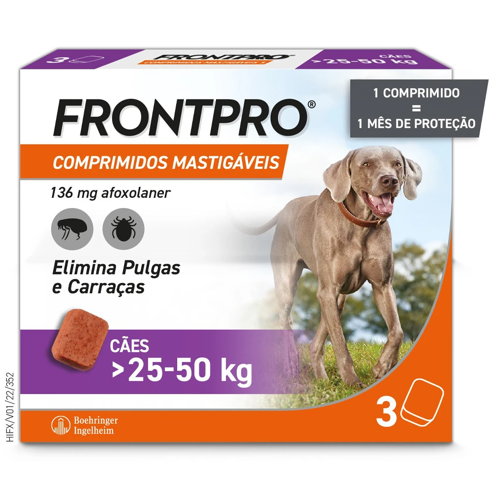 Comprimidos Masticables Antisitarios Perros De 25 A 50 Kg (11 Mg) 4 Comprimidos Masticables Antisitarios Perros De 25 A 50 Kg (11 Mg) - Imagen 2