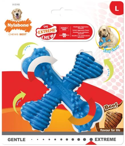 Nylabone Dura Chew X Bone Para Perros 3 Nylabone Dura Chew X Bone Para Perros