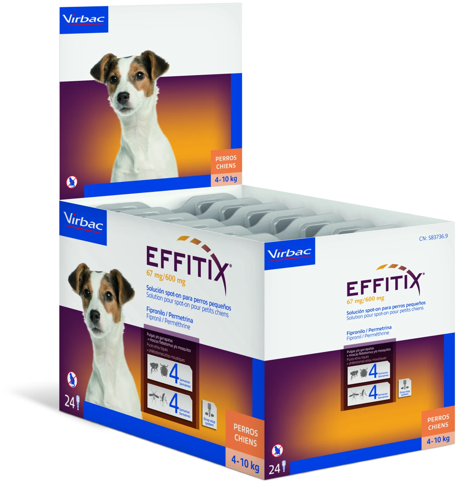Virbac Pipetas Effitix Spot On Antiparasitario Para Perros De 4 A 10 Kg (67mg/600mg) 7 Virbac Pipetas Effitix Spot On Antiparasitario Para Perros De 4 A 10 Kg (67mg/600mg) - Imagen 5