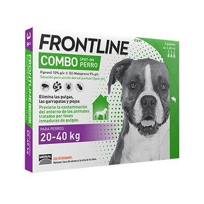 Frontline Pipetas Combo Spot-On Para Perros De 20-40 Kg 5 Frontline Pipetas Combo Spot-On Para Perros De 20-40 Kg - Imagen 3