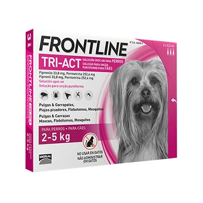 Frontline Pipetas Tri-Act Solució Spot-On Para Perros De 2-5 Kg 5 Frontline Pipetas Tri-Act Solució Spot-On Para Perros De 2-5 Kg - Imagen 3