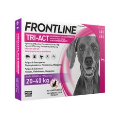 Frontline Pipetas Tri-Act Solución Spot-On Para Perros De 20-40 Kg -Productos Para Perros frontline tri act 20 40 kg 6 pipetas