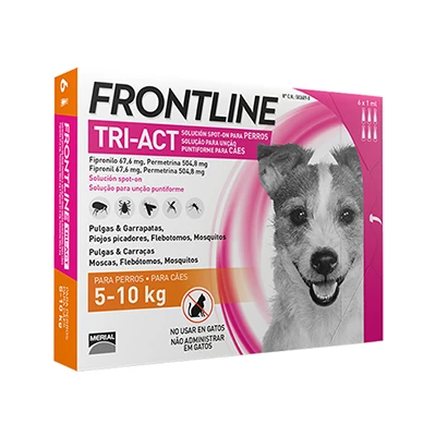 Frontline Pipetas Tri-Act Solución Spot-On Para Perros De 5-10 Kg 8 Frontline Pipetas Tri-Act Solución Spot-On Para Perros De 5-10 Kg - Imagen 6