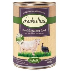 Lukullus Adult Sin Cereales 6 X 400 G -Productos Para Perros lk 400g adult beefguineafowl 1000x1000 2